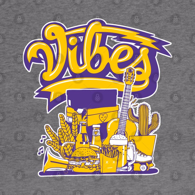 Vibe Court Purple University Gold by funandgames